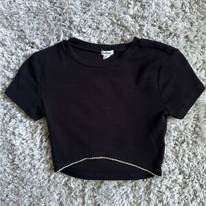 never worn garage crop tee